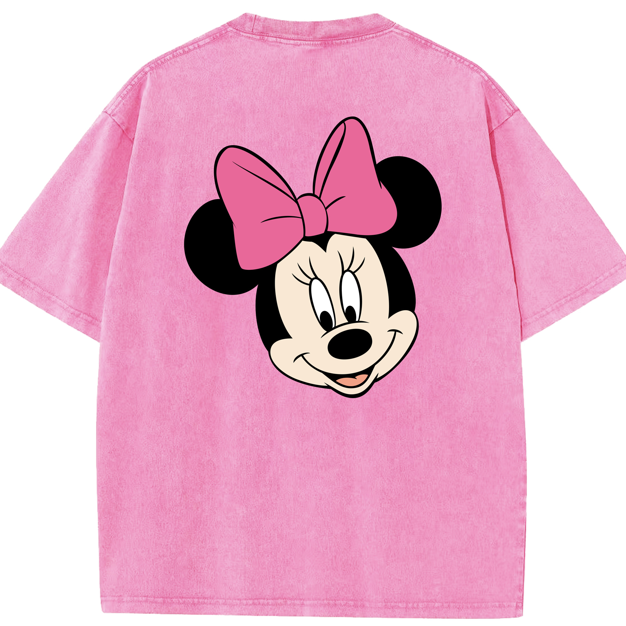 （画像用） ミッキーマウス Mickey Mouse 綿100% ヴィンテージ風 半袖Tシャツ（背面プリント）